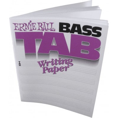 ERNIE BALL BASS TAB WRITING PAPER