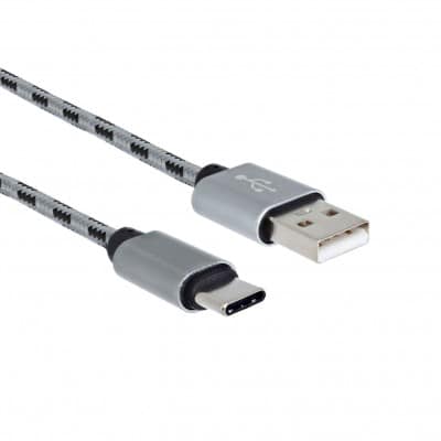 YOURBAN USBA-USBC 1M - CÂBLE USB A-USB C 1M BL