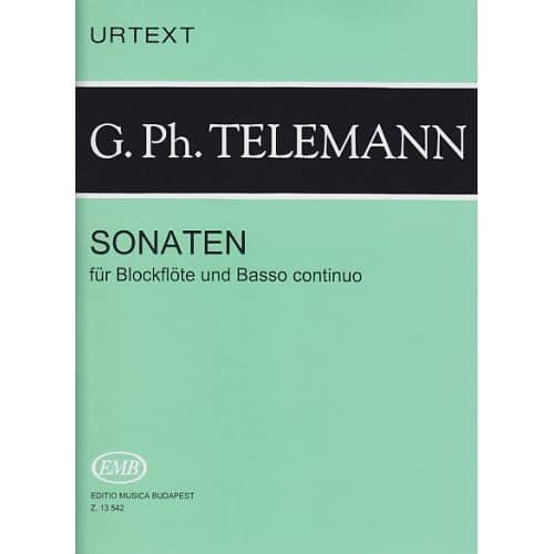  Telemann Sonaten Für Blockflöte Und Basso Continuo