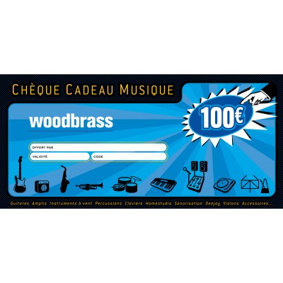 WOODBRASS GIFT VOUCHER 100 EUROS 