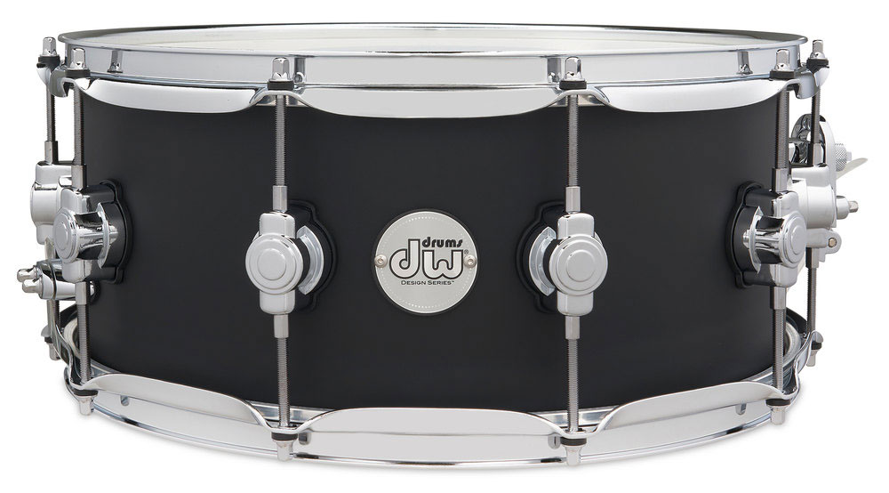 DW DRUM WORKSHOP CAISSE CLAIRE DESIGN SERIES BLACK SATIN 14X6