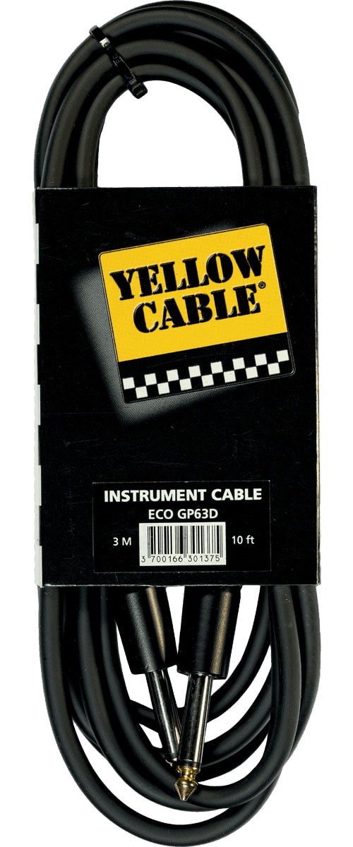 YELLOW CABLE CORDON JACK JACK DIAM. 6 - 3M