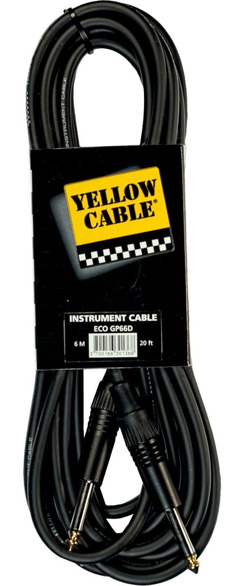 YELLOW CABLE CORDON JACK JACK DIAM. 6 - 6M