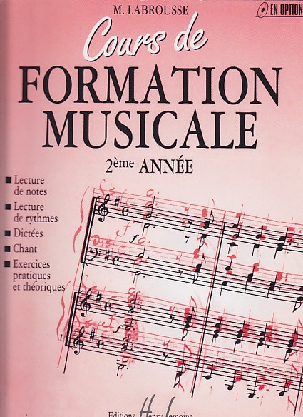 LEMOINE LABROUSSE MARGUERITE - COURS DE FORMATION MUSICALE VOL.2