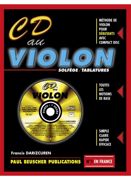 PAUL BEUSCHER PUBLICATIONS DARIZCUREN FRANCIS - CD AU VIOLON