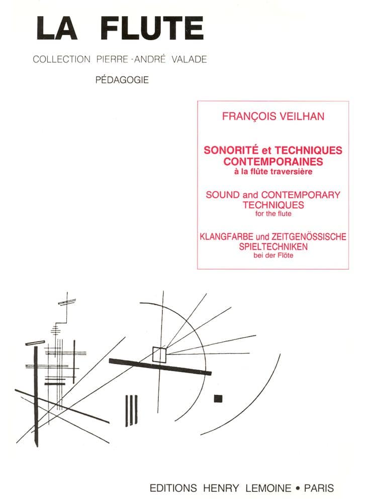 LEMOINE VEILHAN FRANCOIS - SONORITE ET TECHNIQUES CONTEMPORAINES - FLUTE