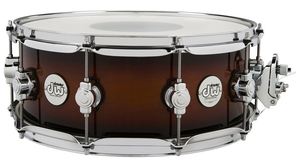 DW DRUM WORKSHOP CAISSE CLAIRE DESIGN SERIES TOBACCO BURST 14X5.5