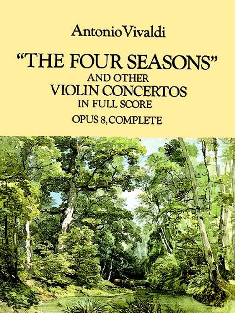 DOVER VIVALDI A. - LES QUATRE SAISONS ET AUTRES CONCERTO POUR VIOLON OP.8 - FULL SCORE