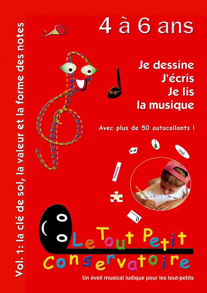 LE TOUT PETIT CONSERVATOIRE KACZMAREK 1 - JE DESSINE, J'ÉCRIS, JE LIS LA MUSIQUE VOL.1 (4-6 ANS)