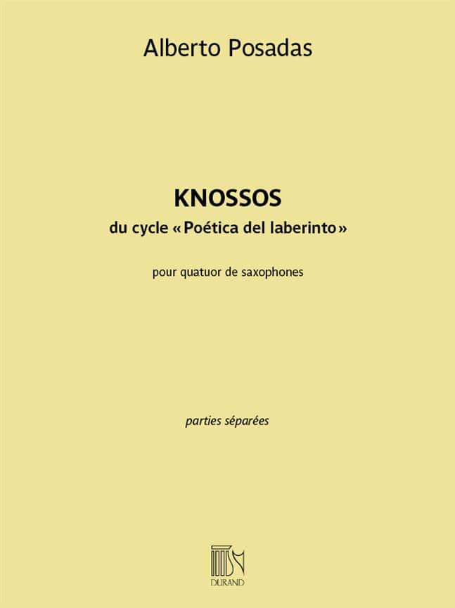 DURAND POSADAS ALBERTO - KNOSSOS - PARTIES SEPAREES