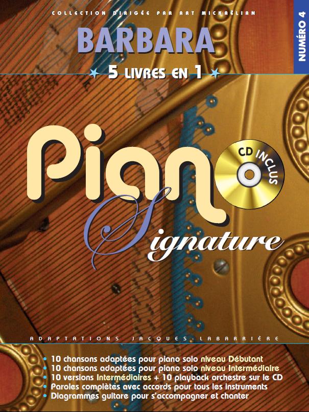 BOOKMAKERS INTERNATIONAL BARBARA - PIANO SIGNATURE + CD - PVG