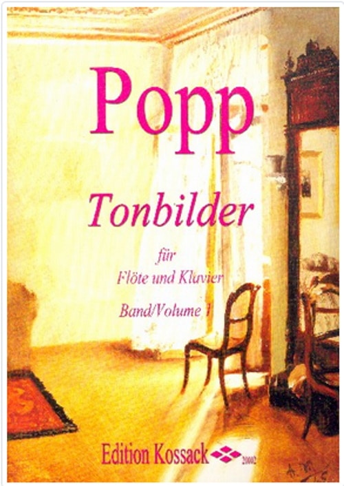 EDITION KOSSACK POPP W. - TONBILDER VOL.1- FLUTE ET PIANO