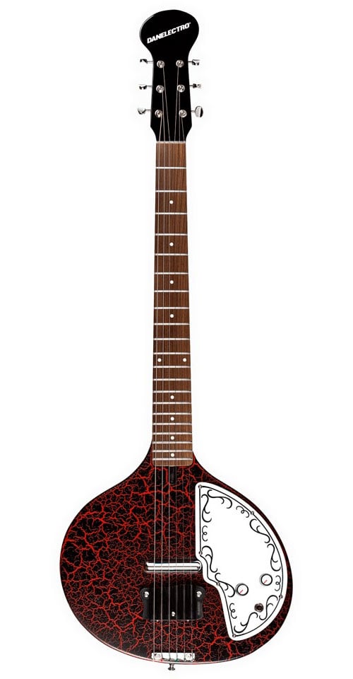 DANELECTRO BABYSITAR RED CRACKLE