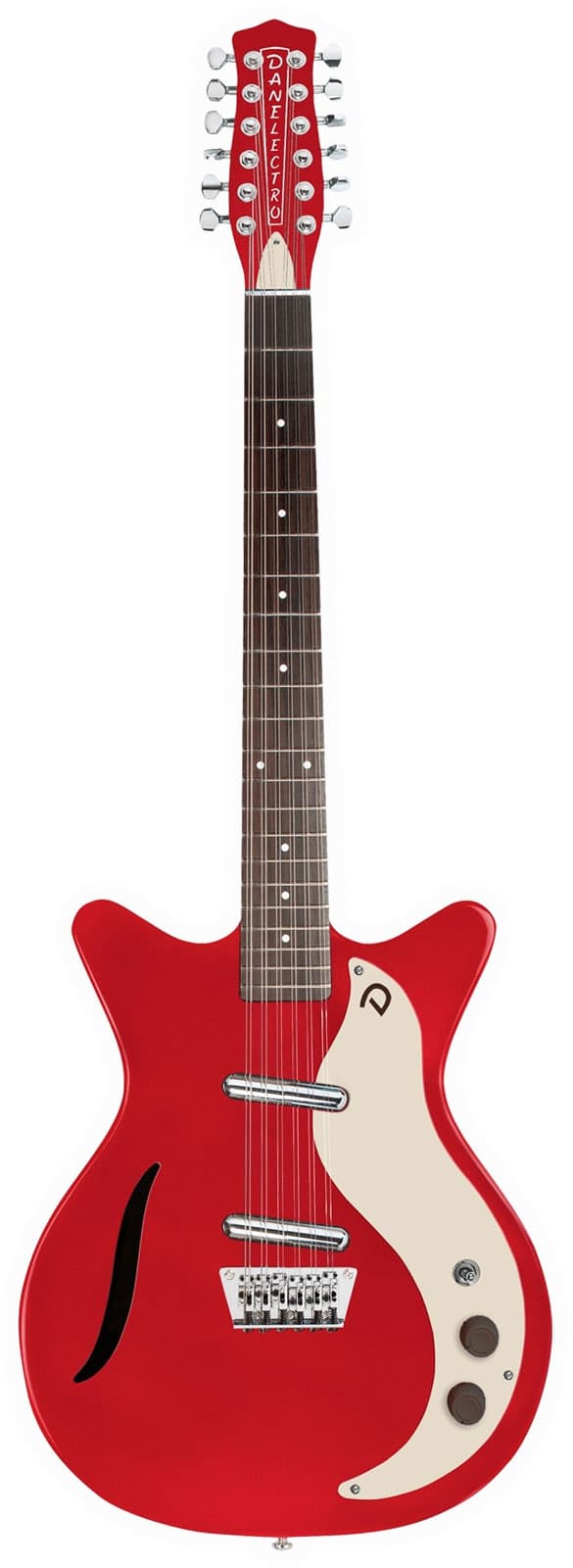 DANELECTRO VINTAGE 12STR GUITAR RED METALLIC