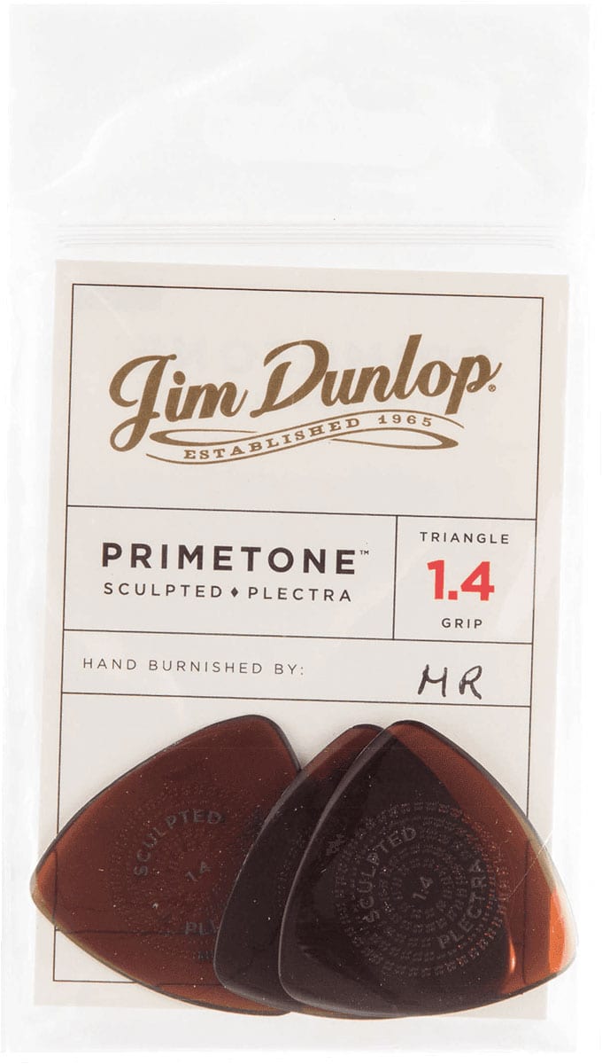 JIM DUNLOP MDIATOR PRIMETONE TRIANGLE GRIP 1,40MM SACHET DE 3