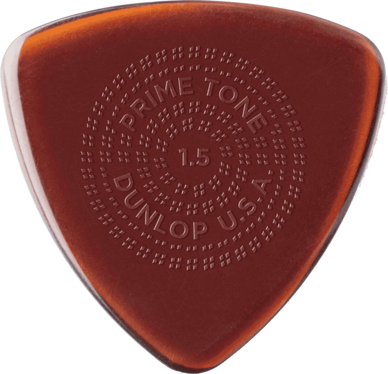 JIM DUNLOP PRIMETONE TRIANGLE GRIP SACHET DE 12 BROWN 1.50 MM