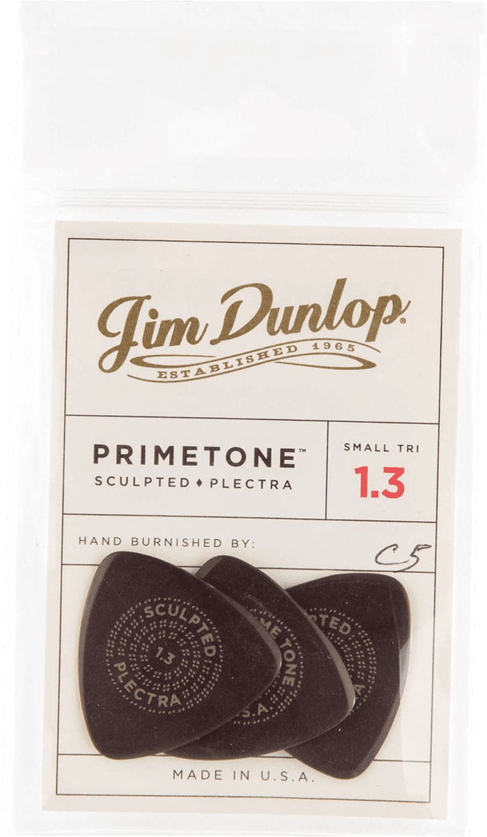 JIM DUNLOP MDIATOR PRIMETONE SMALL TRIANGLE 1,30MM SACHET DE 3