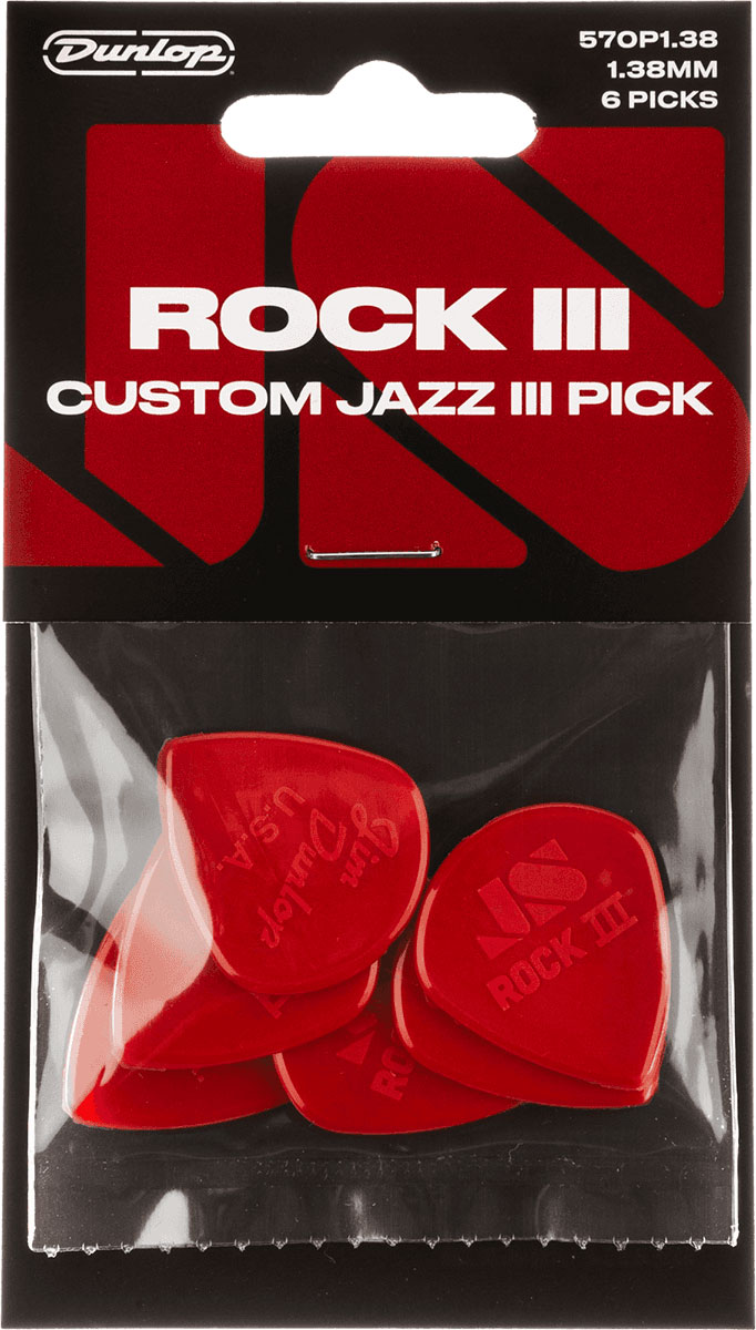 JIM DUNLOP MEDIATOR ROCK III CUSTOM JAZZ III SACHET DE 6