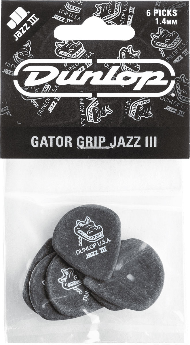 JIM DUNLOP 571P140 GATOR GRIP PLAYER'S PACK DE 6