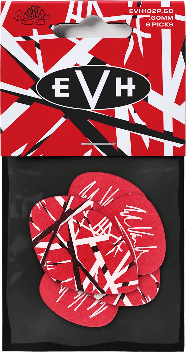 JIM DUNLOP MEDIATOR EVH FRANKENSTEIN 0,60MM, SACHET DE 6