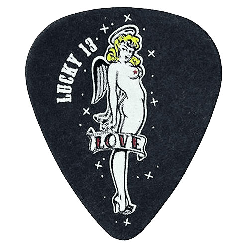 JIM DUNLOP LUCKY 13 SERIES II, SACHET DE 36 #9 LOVE GIRL, BLACK, 0.60 MM