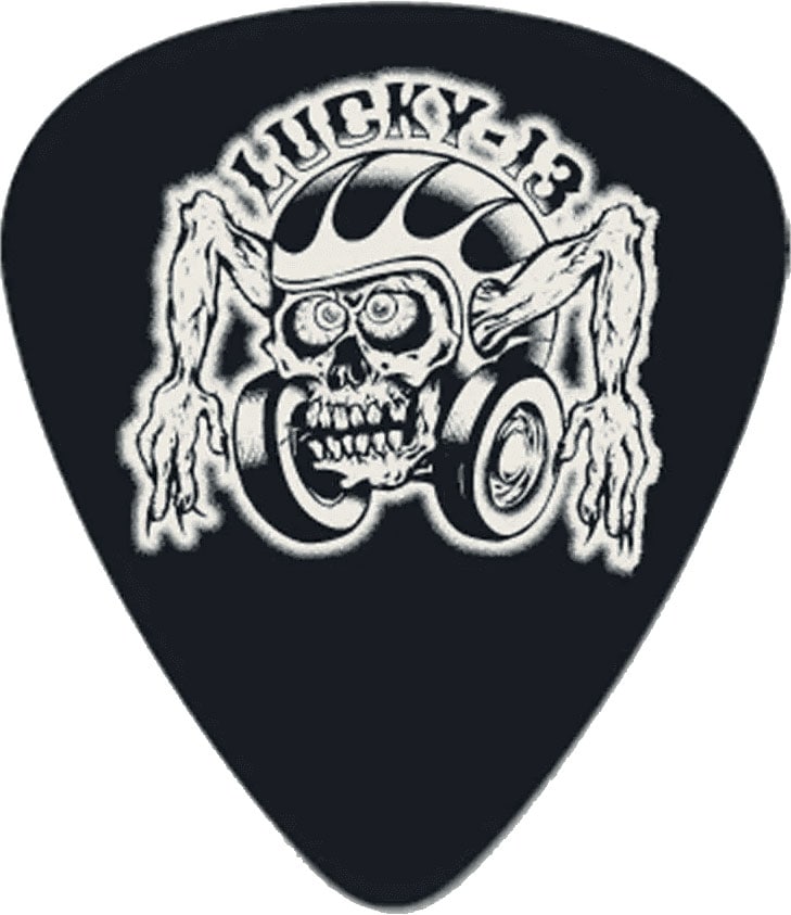 JIM DUNLOP LUCKY 13 SERIES III, SACHET DE 36 #16 HELMETSKULL, BLACK, 0.73 MM