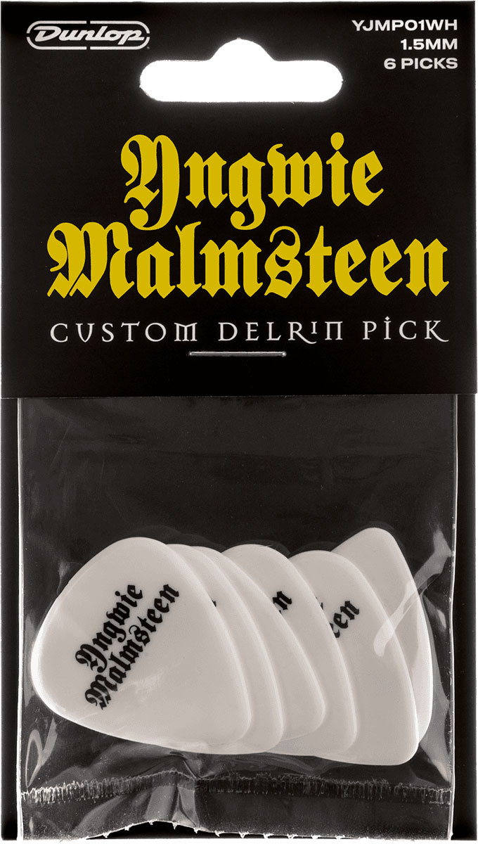 JIM DUNLOP MEDIATOR SIGNATURE YNGWIE MALMSTEEN DELRIN 1,5MM SACHET DE 6