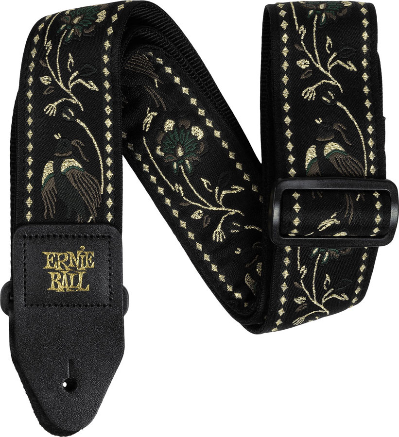 ERNIE BALL SANGLE JACQUARD BLACK PLEASANT PHEASANT