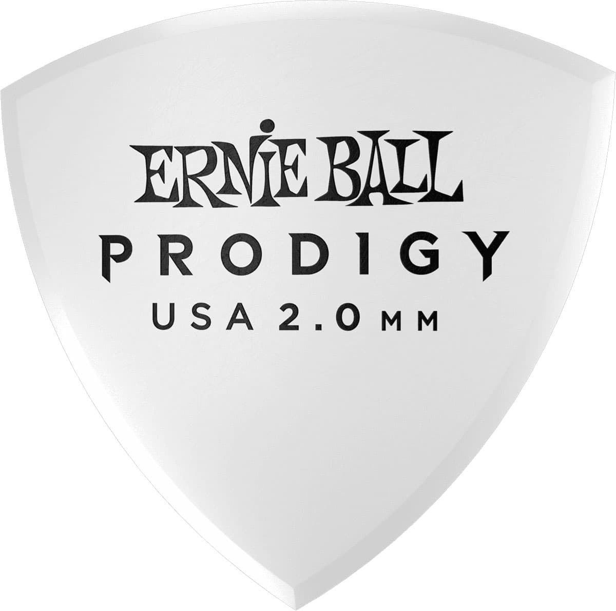 ERNIE BALL PRODIGY SACHET DE 6 BLANC BOUCLIER LARGE 2MM