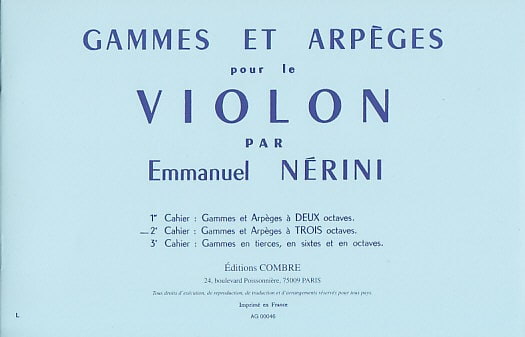 COMBRE NERINI EMMANUEL - GAMMES ET ARPEGES VOL.2 - VIOLON