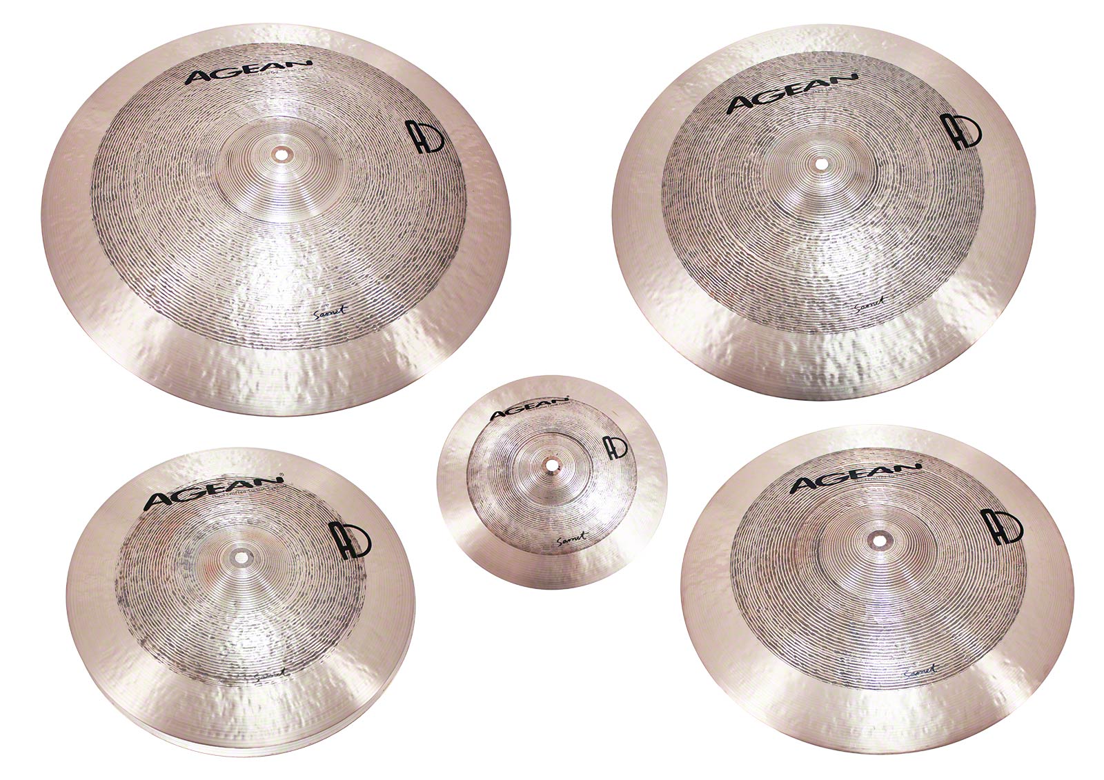 AGEAN SET 5 CYMBALES SAMET 10-14-16-18-20 - BRONZE B20