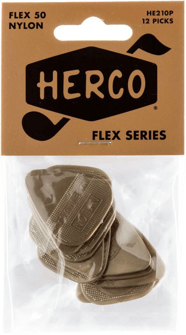 HERCO SACHET DE 12 MEDIATORS NYLON MEDIUM