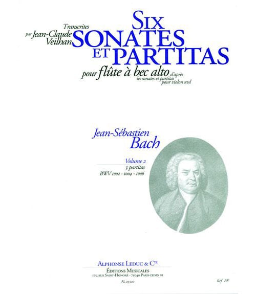 LEDUC BACH JS / VEILHAN - 6 SONATES ET PARTITAS VOL.2 - FLB ALTO 