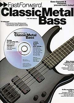 MUSIC SALES FAST FORWARD CLASSIC METAL + CD - BASS GUITAR TAB