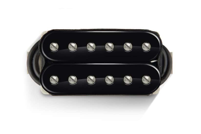 BARE KNUCKLE PICKUPS AFTERMATH 6 SET OPEN BLACK-BLACK NICKEL SCREW