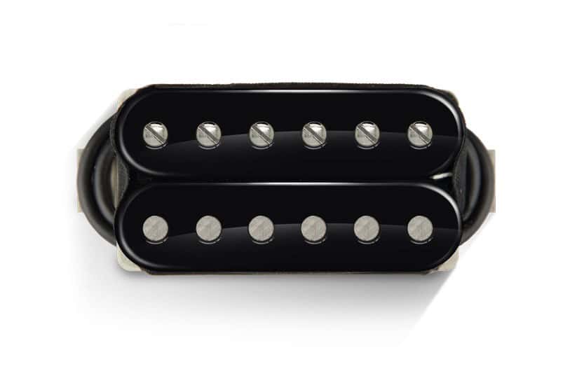 BARE KNUCKLE PICKUPS THE MULE 6 SET OPEN BLACK-BLACK NICKEL SCREW