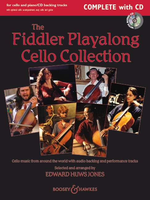 BOOSEY & HAWKES THE FIDDLER PLAYALONG CELLO COLLECTION + CD - CELLO AND PIANO, GUITAR AD LIB.