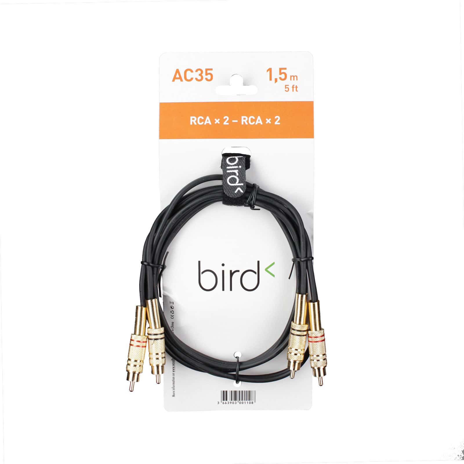 BIRD AC35 - 2 RCA / 2 RCA - 1,5M