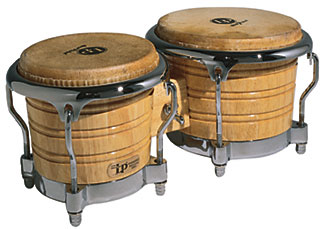 LP LATIN PERCUSSION LP201AX/2DW - BONGOS GENERATION II - LIE DE VIN