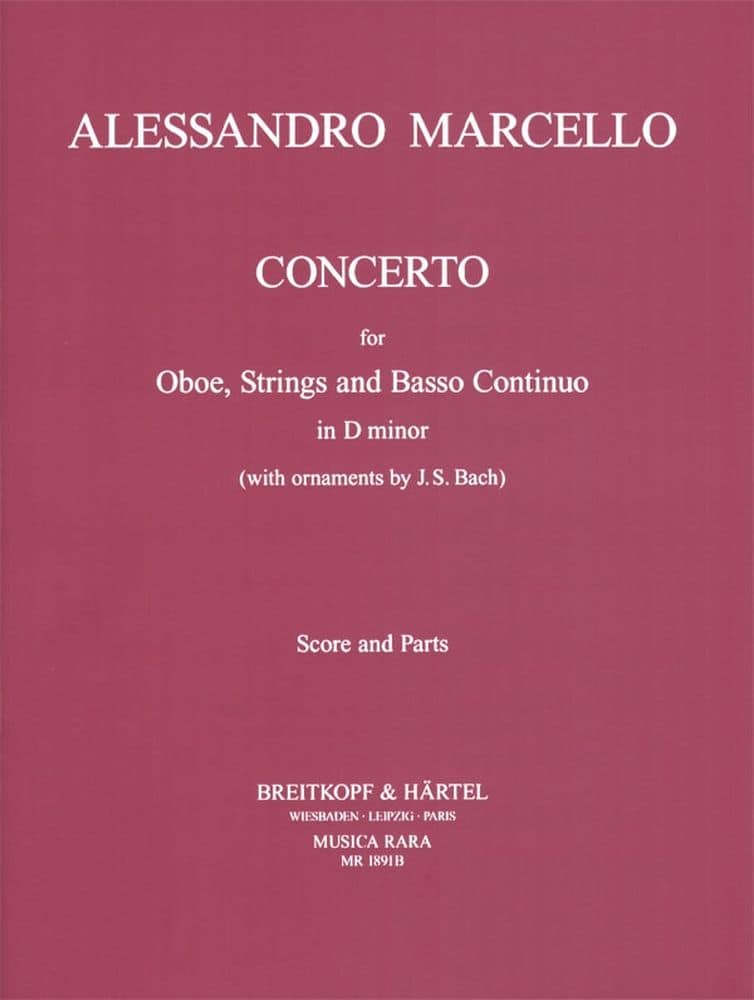 MUSICA RARA MARCELLO A. - CONCERTO IN D-MOLL - CONDUCTEUR + PARTIES