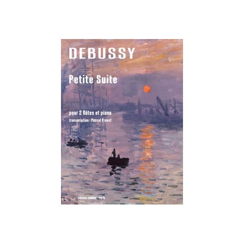 COMBRE DEBUSSY - PETITE SUITE - TRANSCRIPTION POUR 2 FLÛTES ET PIANO