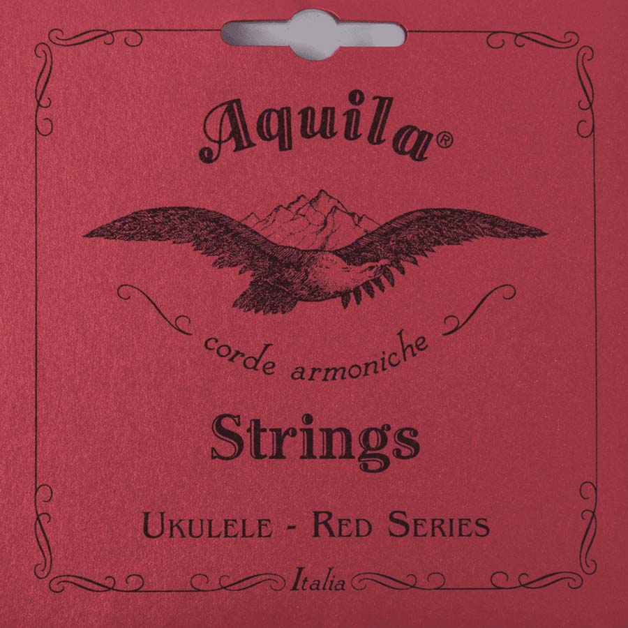 AQUILA REDS JEU UKULELE TENOR, GCEA, SOL GRAVE ROUGE FIL