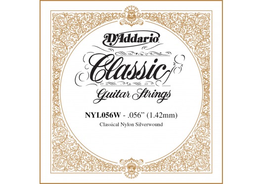 D'ADDARIO AND CO NYL056W SILVER-PLATED COPPER 56 