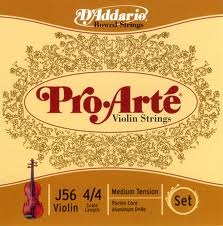 D'ADDARIO AND CO 4/4 PRO ARTE VIOLON JEU DE CORDES MEDIUM/RE FILE