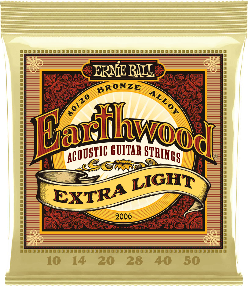 ERNIE BALL 2006 EARTHWOOD 80/20 BRONZE EXTRA LIGHT 10-50