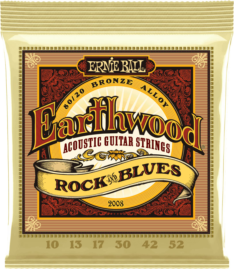 ERNIE BALL 2008 EARTHWOOD ROCK BLUES 10-52