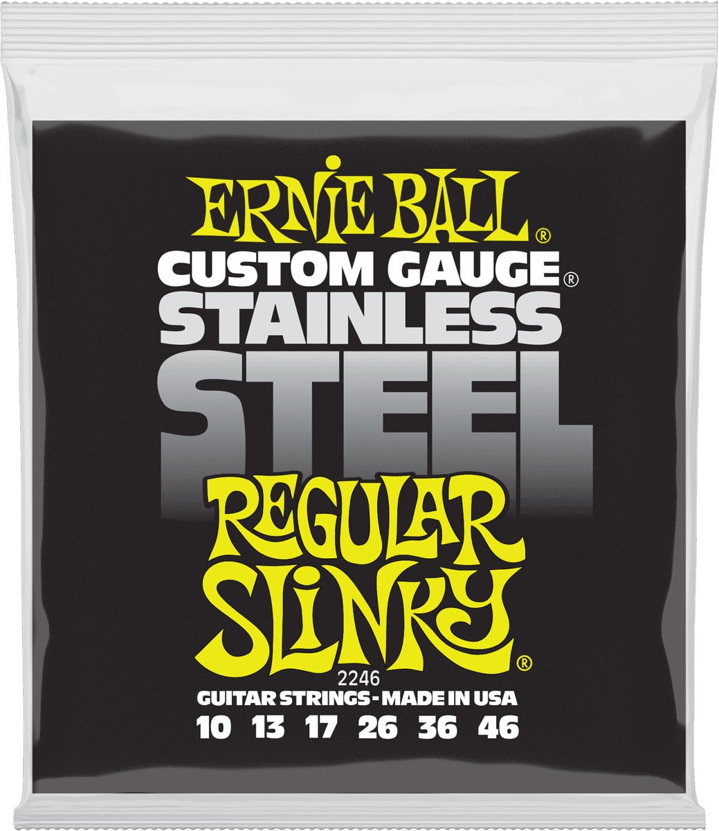 ERNIE BALL 2246 STAINLESS STEEL REGULAR SLINKY 10-46