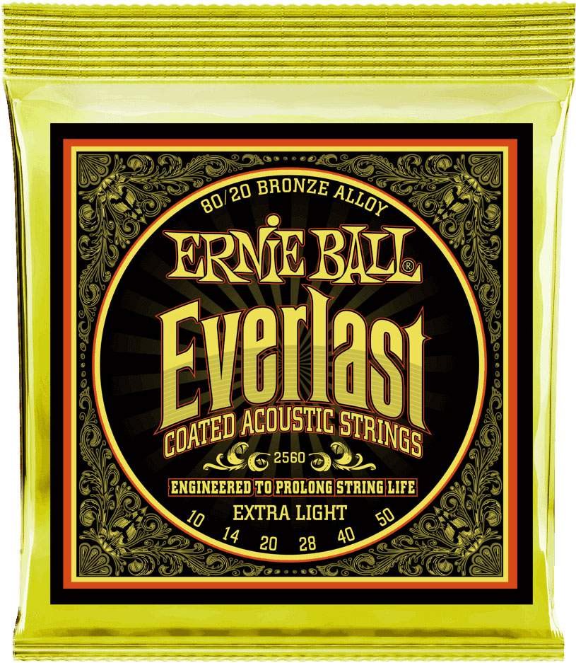 ERNIE BALL 2560 EVERLAST BRONZE 80/20 EXTRA LIGHT 10-50