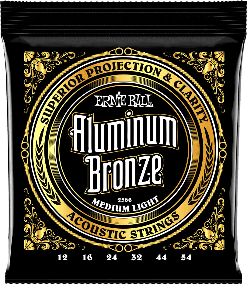 ERNIE BALL 2566 ALUMINUM BRONZE MEDIUM LIGHT 12-54