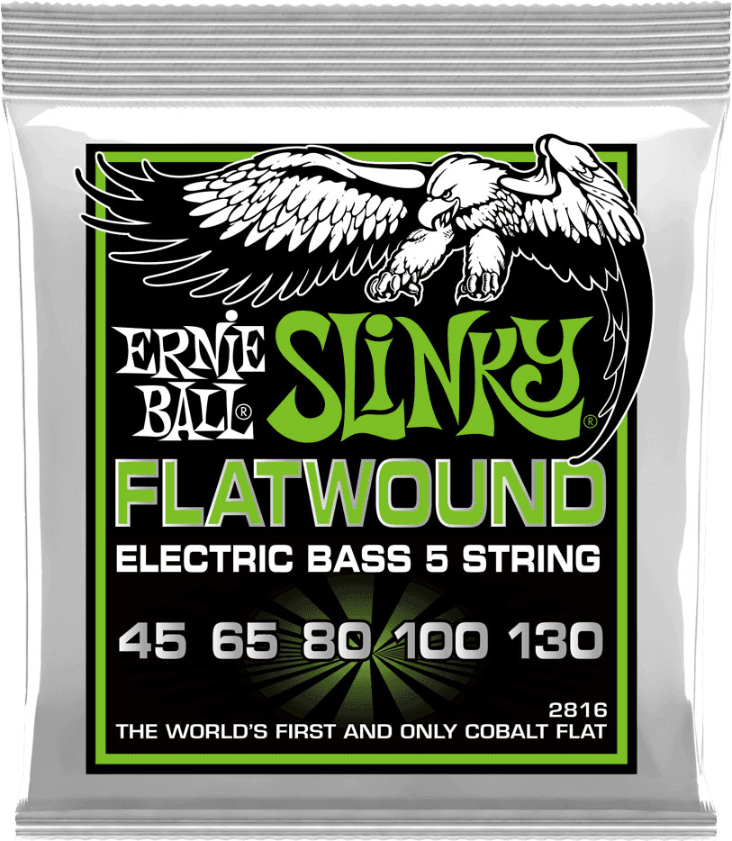 ERNIE BALL 2816 FLATWOUND REGULAR SLINKY 5C 45-130